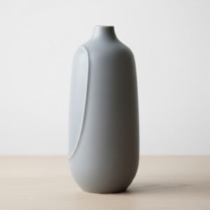 Vaso ceramica grigio
