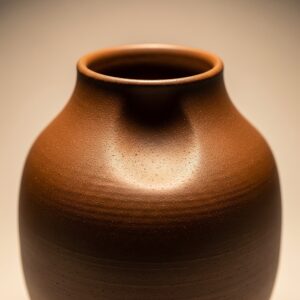 Vaso ceramica marrone